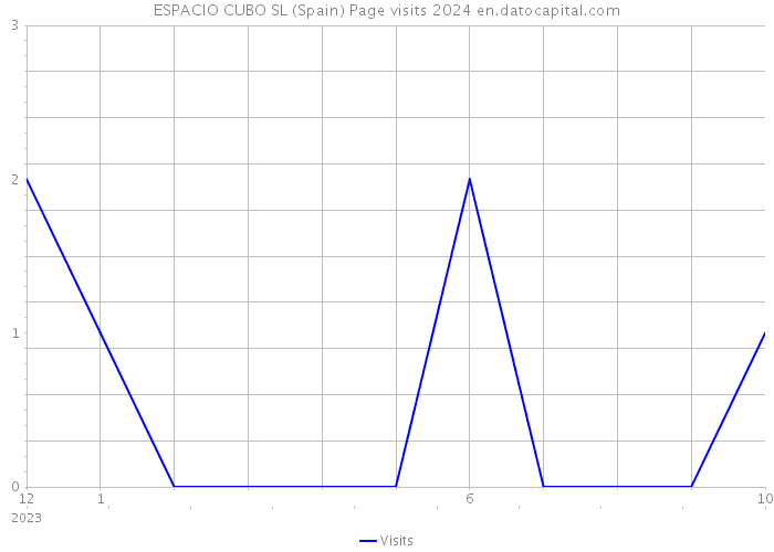ESPACIO CUBO SL (Spain) Page visits 2024 