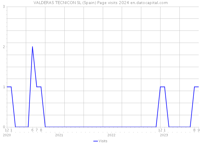 VALDERAS TECNICON SL (Spain) Page visits 2024 