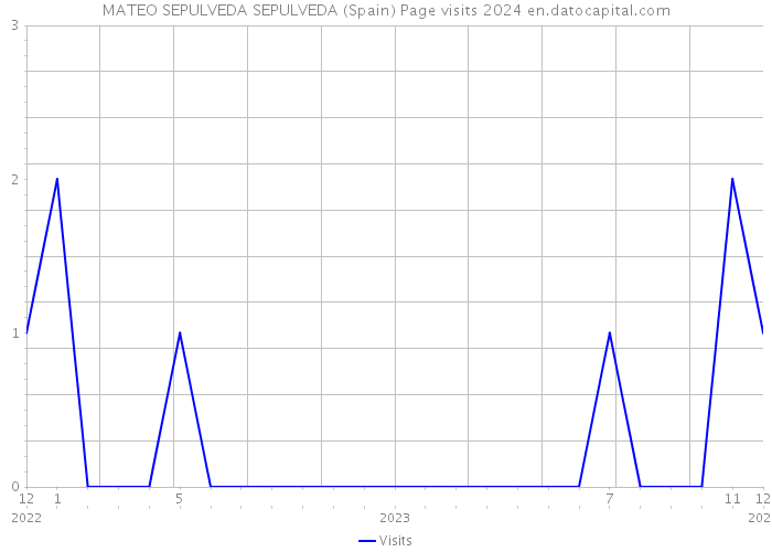 MATEO SEPULVEDA SEPULVEDA (Spain) Page visits 2024 