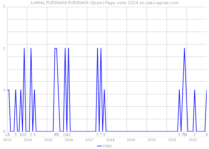 KAMAL PURSNANI PURSNANI (Spain) Page visits 2024 
