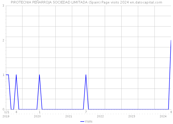 PIROTECNIA PEÑARROJA SOCIEDAD LIMITADA (Spain) Page visits 2024 