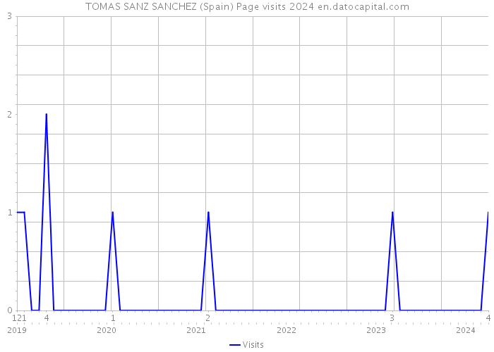 TOMAS SANZ SANCHEZ (Spain) Page visits 2024 