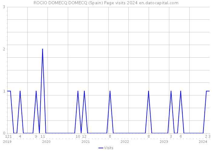 ROCIO DOMECQ DOMECQ (Spain) Page visits 2024 