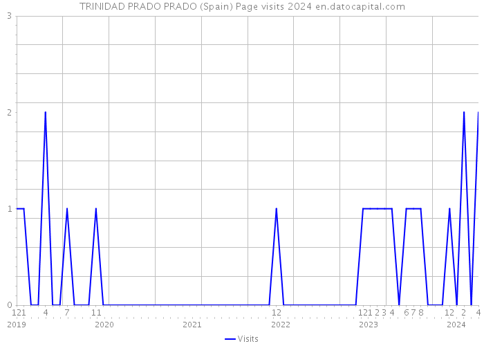 TRINIDAD PRADO PRADO (Spain) Page visits 2024 