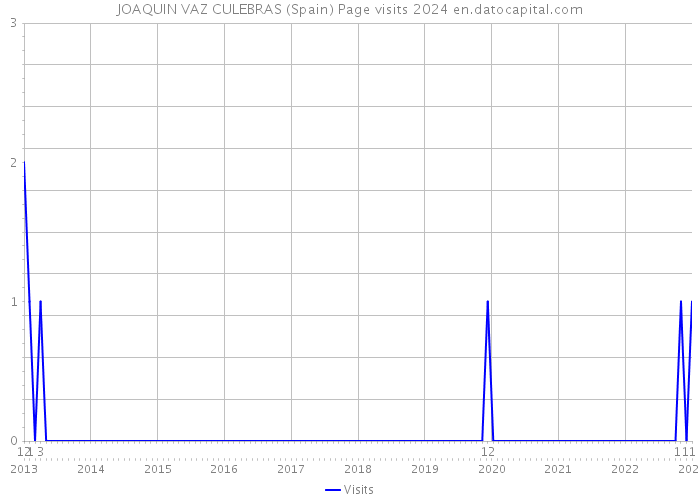 JOAQUIN VAZ CULEBRAS (Spain) Page visits 2024 