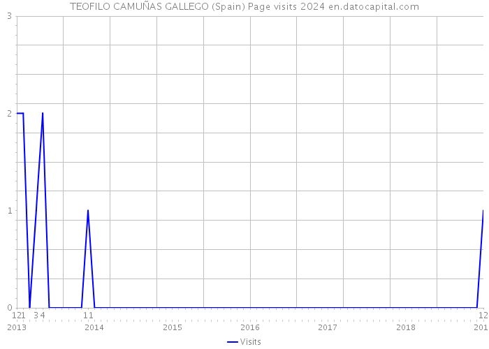 TEOFILO CAMUÑAS GALLEGO (Spain) Page visits 2024 