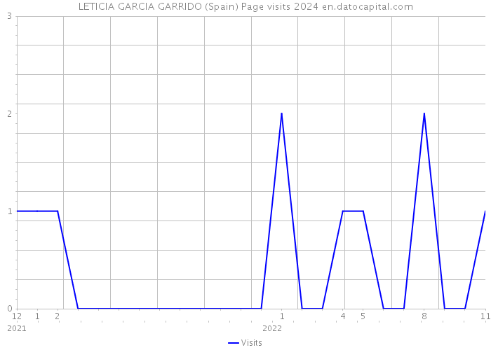 LETICIA GARCIA GARRIDO (Spain) Page visits 2024 