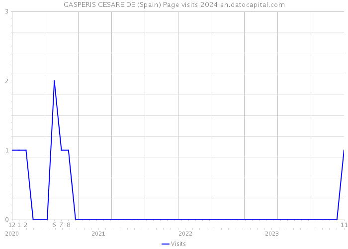 GASPERIS CESARE DE (Spain) Page visits 2024 