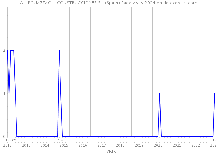ALI BOUAZZAOUI CONSTRUCCIONES SL. (Spain) Page visits 2024 