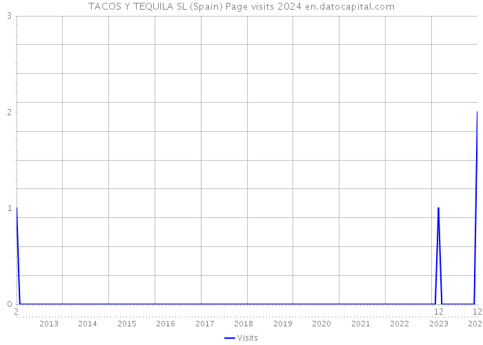 TACOS Y TEQUILA SL (Spain) Page visits 2024 