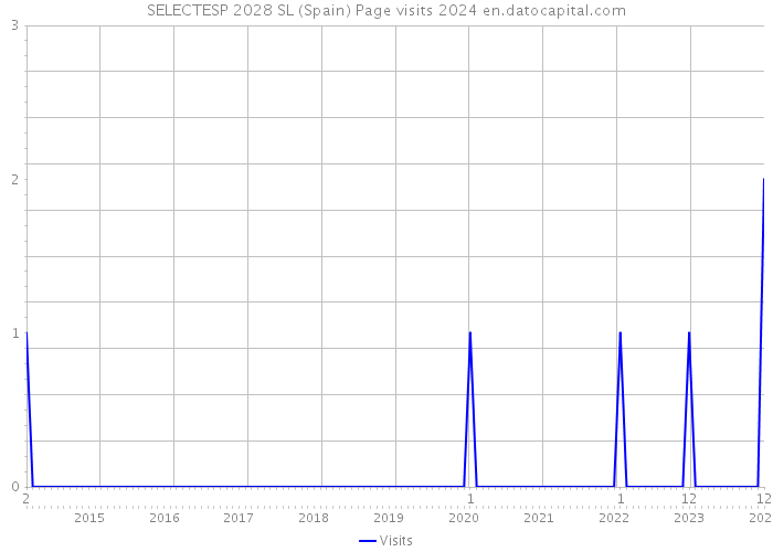 SELECTESP 2028 SL (Spain) Page visits 2024 
