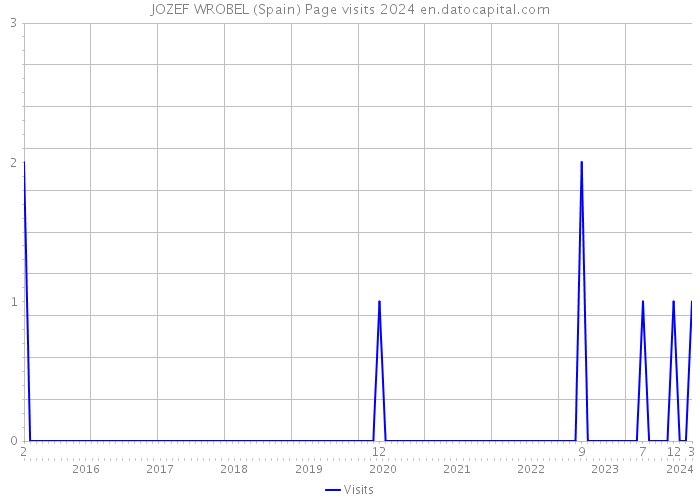 JOZEF WROBEL (Spain) Page visits 2024 