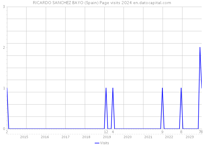 RICARDO SANCHEZ BAYO (Spain) Page visits 2024 