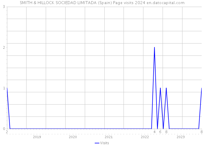 SMITH & HILLOCK SOCIEDAD LIMITADA (Spain) Page visits 2024 