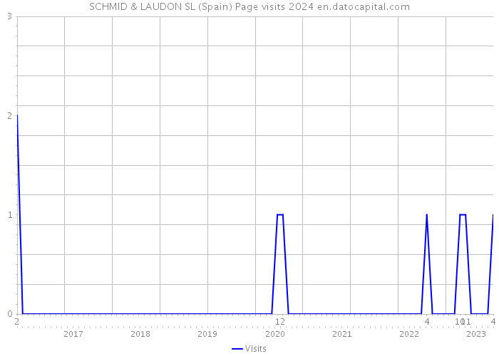 SCHMID & LAUDON SL (Spain) Page visits 2024 