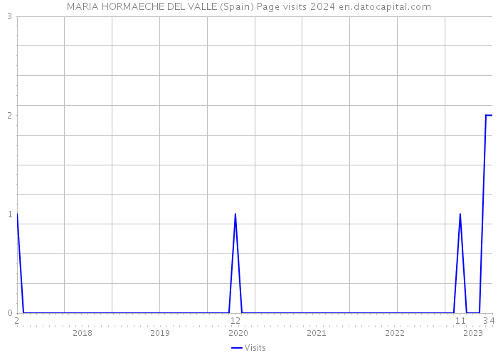 MARIA HORMAECHE DEL VALLE (Spain) Page visits 2024 