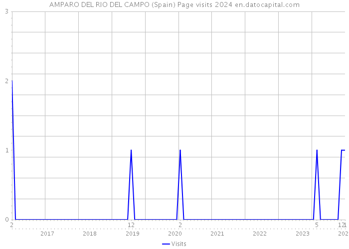 AMPARO DEL RIO DEL CAMPO (Spain) Page visits 2024 
