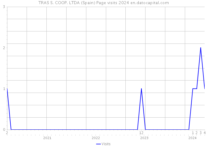 TRAS S. COOP. LTDA (Spain) Page visits 2024 