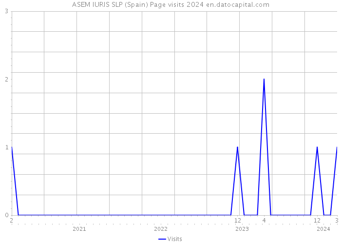 ASEM IURIS SLP (Spain) Page visits 2024 