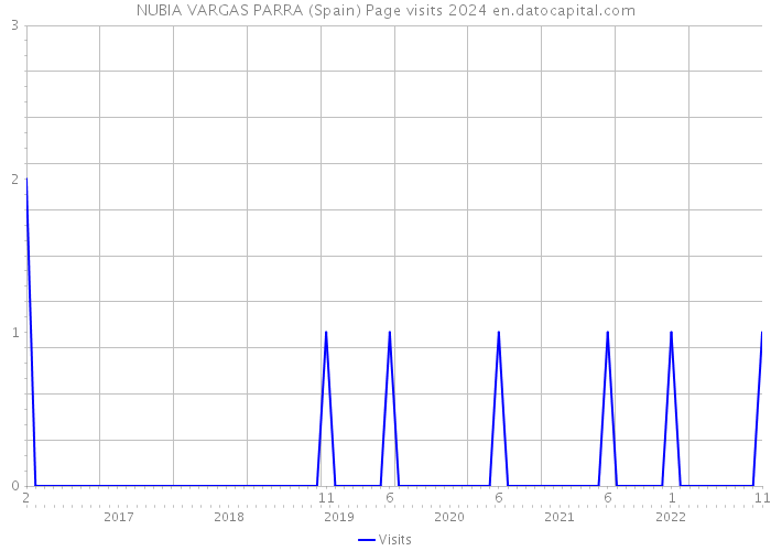 NUBIA VARGAS PARRA (Spain) Page visits 2024 