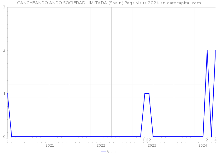CANCHEANDO ANDO SOCIEDAD LIMITADA (Spain) Page visits 2024 