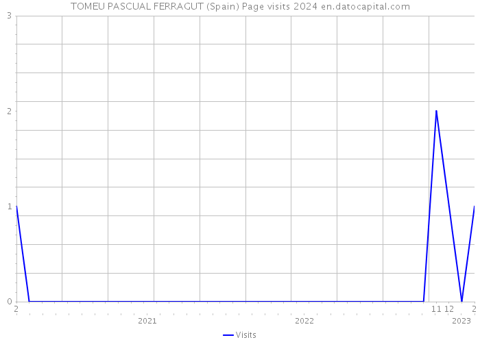 TOMEU PASCUAL FERRAGUT (Spain) Page visits 2024 