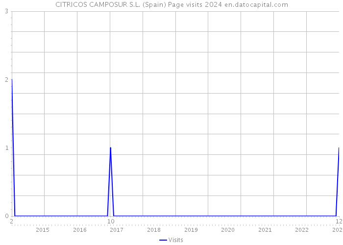 CITRICOS CAMPOSUR S.L. (Spain) Page visits 2024 