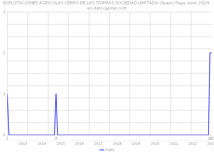 EXPLOTACIONES AGRICOLAS CERRO DE LAS TIORRAS SOCIEDAD LIMITADA (Spain) Page visits 2024 