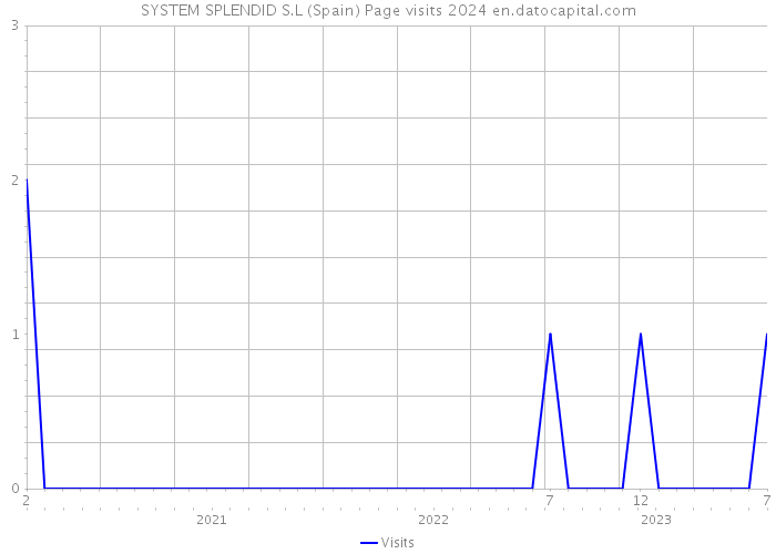 SYSTEM SPLENDID S.L (Spain) Page visits 2024 
