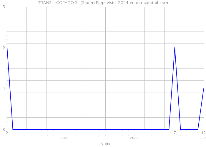 TRANS - COPADO SL (Spain) Page visits 2024 