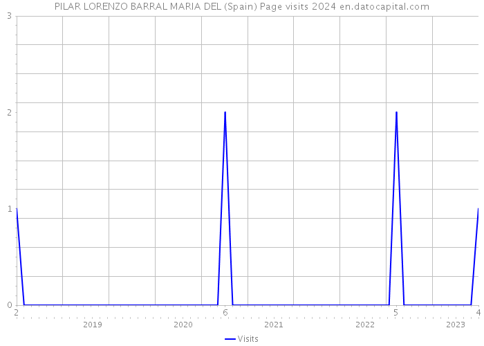 PILAR LORENZO BARRAL MARIA DEL (Spain) Page visits 2024 