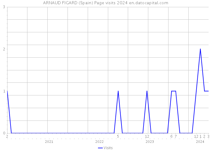 ARNAUD FIGARD (Spain) Page visits 2024 