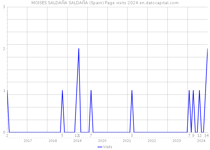 MOISES SALDAÑA SALDAÑA (Spain) Page visits 2024 