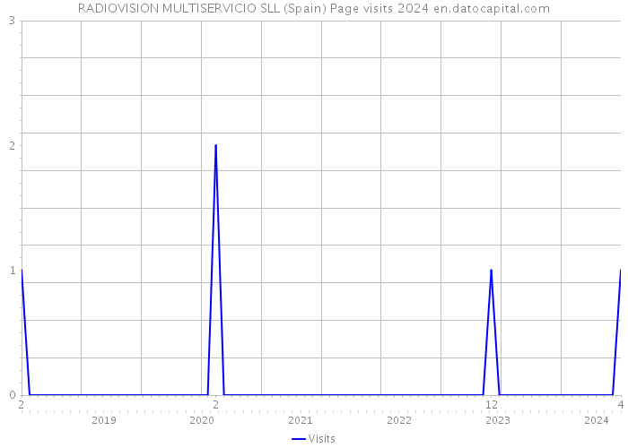 RADIOVISION MULTISERVICIO SLL (Spain) Page visits 2024 