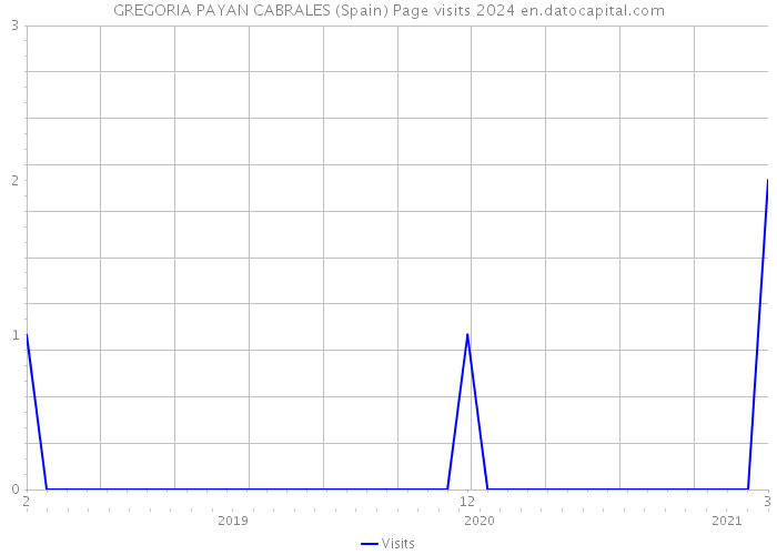 GREGORIA PAYAN CABRALES (Spain) Page visits 2024 