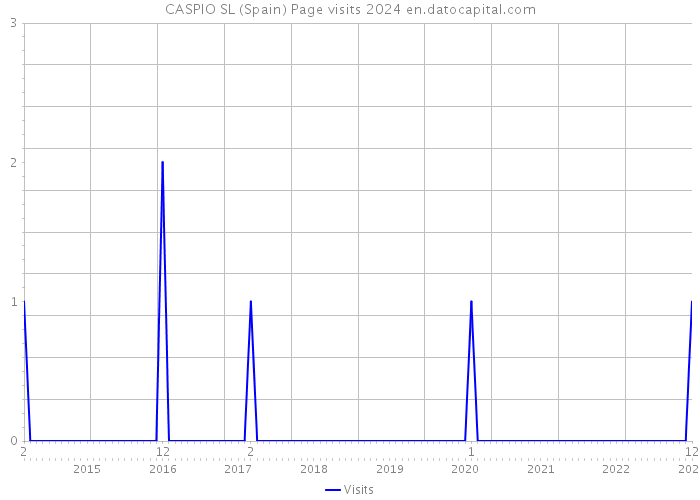 CASPIO SL (Spain) Page visits 2024 
