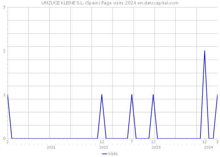 UMZUGE KLEINE S.L. (Spain) Page visits 2024 