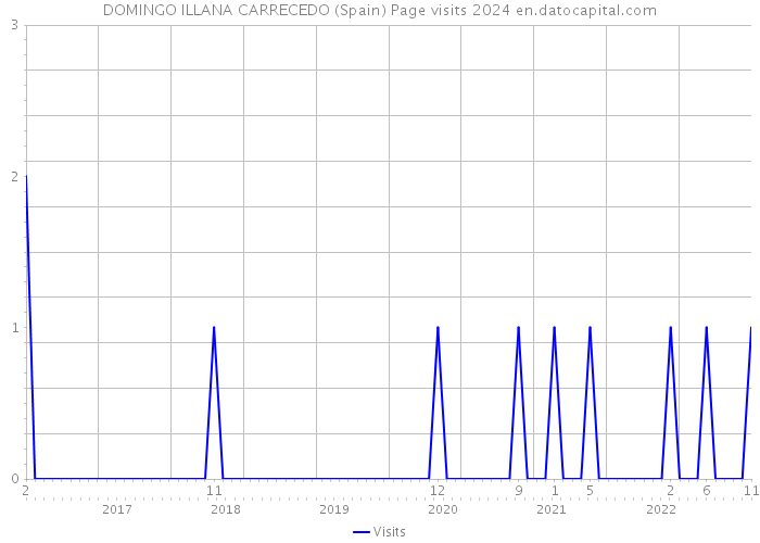 DOMINGO ILLANA CARRECEDO (Spain) Page visits 2024 