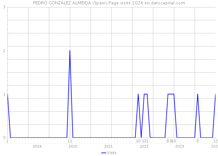 PEDRO GONZALEZ ALMEIDA (Spain) Page visits 2024 