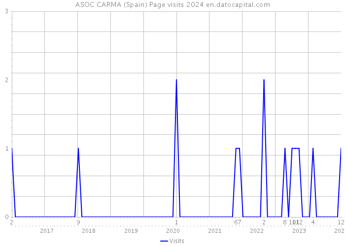 ASOC CARMA (Spain) Page visits 2024 