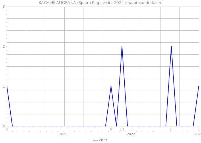 BAGA-BLAUGRANA (Spain) Page visits 2024 