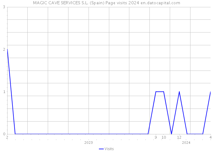 MAGIC CAVE SERVICES S.L. (Spain) Page visits 2024 