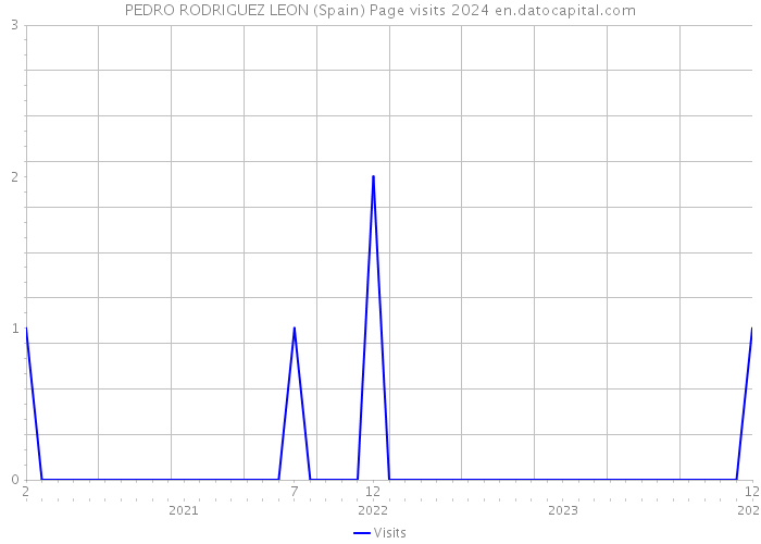 PEDRO RODRIGUEZ LEON (Spain) Page visits 2024 
