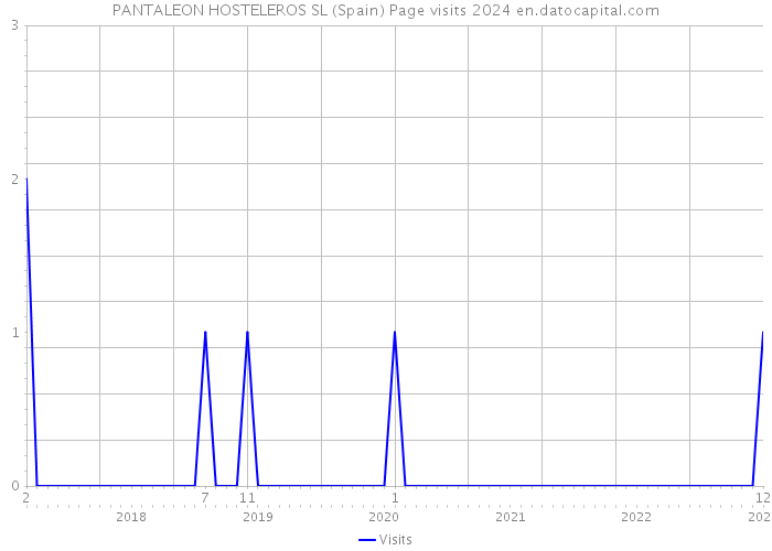 PANTALEON HOSTELEROS SL (Spain) Page visits 2024 