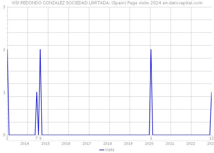 VISI REDONDO GONZALEZ SOCIEDAD LIMITADA. (Spain) Page visits 2024 