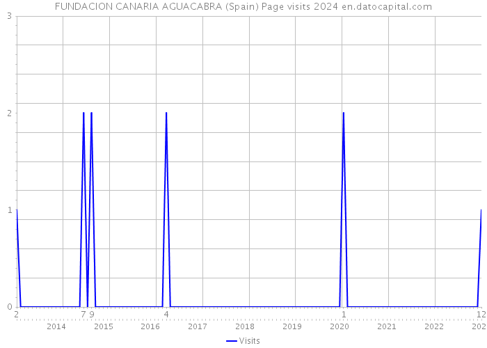 FUNDACION CANARIA AGUACABRA (Spain) Page visits 2024 