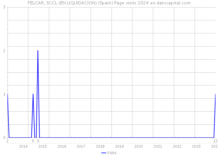 FELCAR, SCCL (EN LIQUIDACION) (Spain) Page visits 2024 