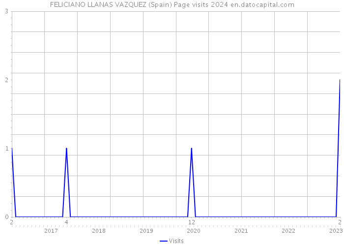 FELICIANO LLANAS VAZQUEZ (Spain) Page visits 2024 