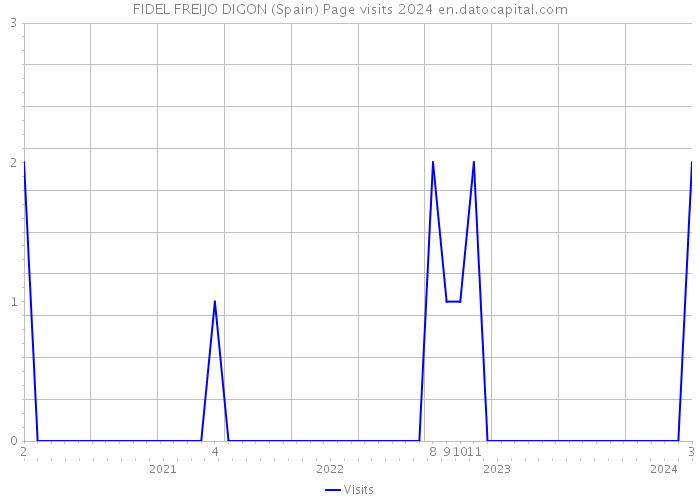 FIDEL FREIJO DIGON (Spain) Page visits 2024 