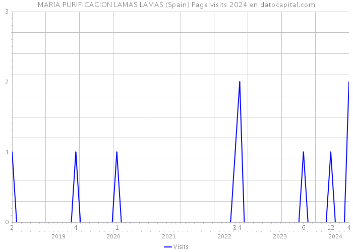 MARIA PURIFICACION LAMAS LAMAS (Spain) Page visits 2024 